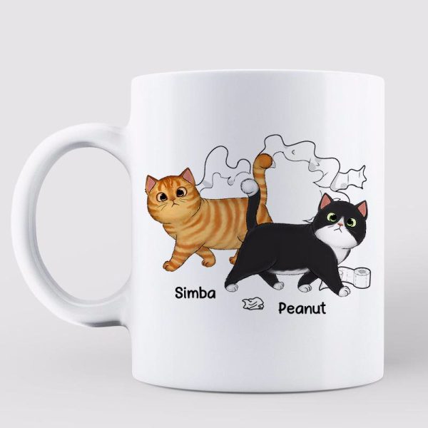 Proud Dad Of Naughty Fluffy Cats Personalized Mug Proud Dad Of Naughty Fluffy Cats Personalized Mug