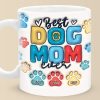 Proud Pet Mom - Dog & Cat Personalized Custom 3D Inflated Effect Printed Mug - Gift For Pet Owners, Pet Lovers