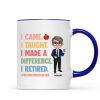 Proud Retired Teacher Personalized Mug, Retirement gift