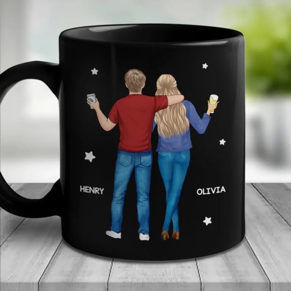 Proud To Call You My Sibling - Family Personalized Custom Black Mug - Gift For Family Members
