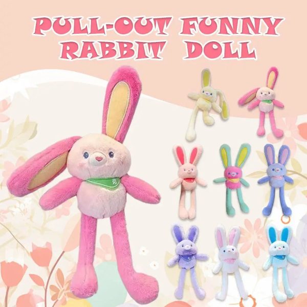 Pull Up Bunny Plush Toy Soft Stuffed Rabbit 30 cm Pull Up Bunny Plush Toy Soft Stuffed Rabbit 30 cm