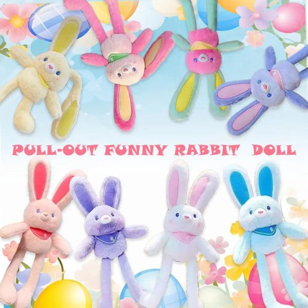 Pull Up Bunny Plush Toy Soft Stuffed Rabbit 30 cm Pull Up Bunny Plush Toy Soft Stuffed Rabbit 30 cm