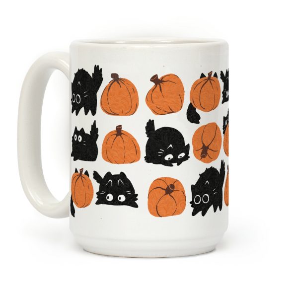 Pumpkin Cats Coffee Mug Pumpkin Cats Coffee Mug