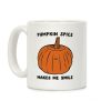 Pumpkin Spice Makes Me Smile Coffee Mug Pumpkin Spice Makes Me Smile Coffee Mug