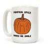 Pumpkin Spice Makes Me Smile Coffee Mug Pumpkin Spice Makes Me Smile Coffee Mug