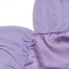 Purple Satin Back Bow Tie-Up Mini Dress