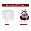 Purple Soap Rose In Glass Dome With Led Light Purple Soap Rose In Glass Dome With Led Light