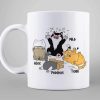 Purrfect Cat Dad Thanks For Putting Up With Us Personalized Mug