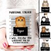 Purrsonal Stalker Peeking Cat Personalized Mug