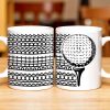 Putt Parry Birdie Golf Ball And Tee Design - Personalized Custom Coffee Mug - DAD221_MG