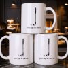 Putting Off Work Golf Club and Ball Design - Personalized Custom Coffee Mug - GOLF017_MG