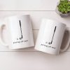 Putting Off Work Golf Club and Ball Design - Personalized Custom Coffee Mug - GOLF017_MG
