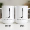 Putting Off Work Golf Club and Ball Design - Personalized Custom Coffee Mug - GOLF017_MG