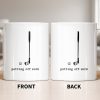 Putting Off Work Golf Club and Ball Design - Personalized Custom Coffee Mug - GOLF017_MG