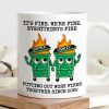 Putting Out Work Fires Together Work Bestie Dumpster Fire Funny Gift For Colleagues Personalized Mug Putting Out Work Fires Together Work Bestie Dumpster Fire Funny Gift For Colleagues Personalized Mug