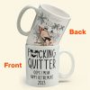 Quitter Oops Mean Happy Retirement - Personalized Mug