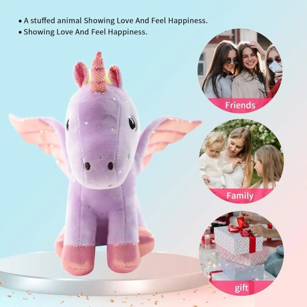 Rainbow Pink Unicorn Plush Soft Stuffed Animal Toy Rainbow Pink Unicorn Plush Soft Stuffed Animal Toy