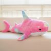 Rainbow Shark Plush Doll - Soft, Colorful Sea Creature Pillow for Kids