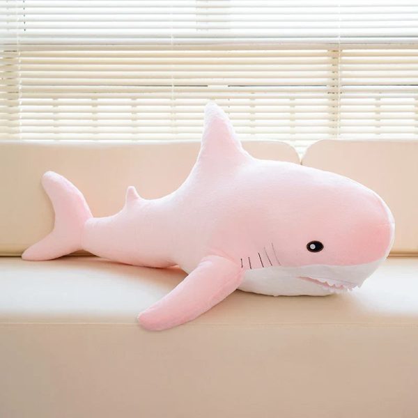 Rainbow Shark Plush Doll - Soft, Colorful Sea Creature Pillow for Kids