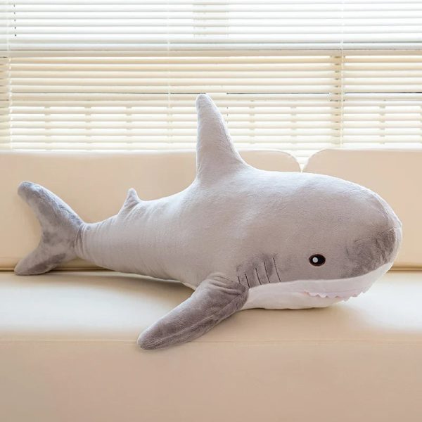 Rainbow Shark Plush Doll - Soft, Colorful Sea Creature Pillow for Kids