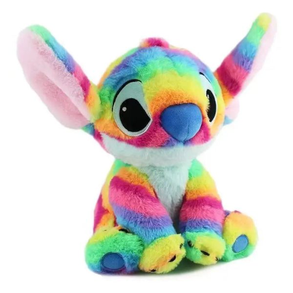 Rainbow Striped Alien Plush Toy Soft Cute Stuffed Pillow Rainbow Striped Alien Plush Toy Soft Cute Stuffed Pillow