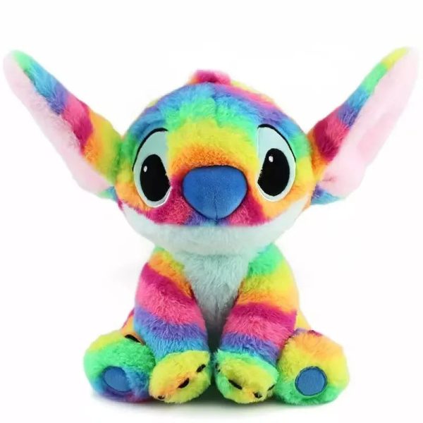 Rainbow Striped Alien Plush Toy Soft Cute Stuffed Pillow Rainbow Striped Alien Plush Toy Soft Cute Stuffed Pillow