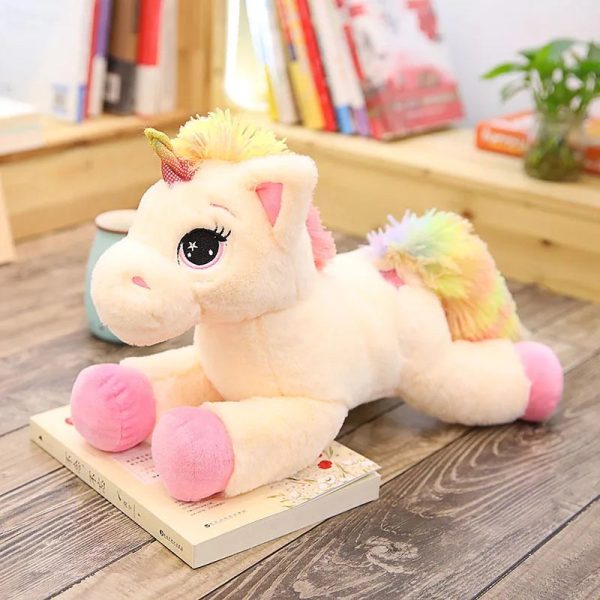 Rainbow Unicorn Plush Toy Soft Stuffed Doll for Kids