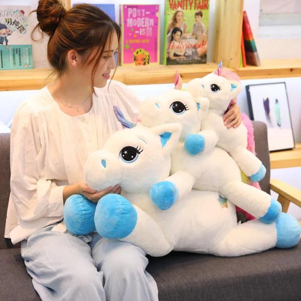 Rainbow Unicorn Plush Toy Soft Stuffed Doll for Kids
