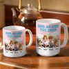Rainbow You, Me And The Dog - 3D Inflated Effect Printed Mug, Personalized White Edge-to-Edge Mug