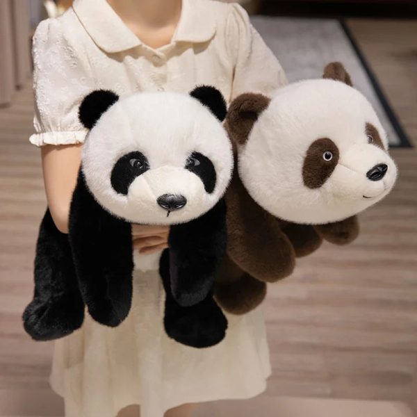 Real Life Baby Panda Plush Doll - Weighted Cuddly Toy for Cozy Decor