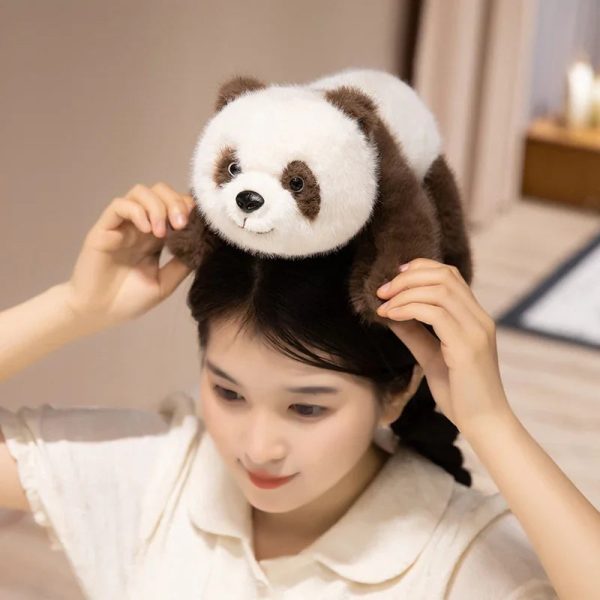 Real Life Baby Panda Plush Doll - Weighted Cuddly Toy for Cozy Decor