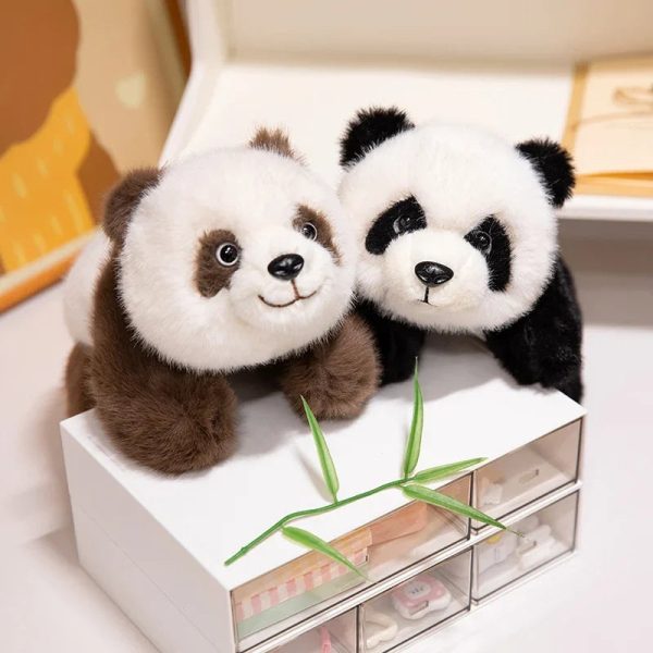 Real Life Baby Panda Plush Doll - Weighted Cuddly Toy for Cozy Decor