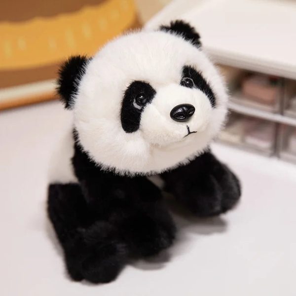 Real Life Baby Panda Plush Doll - Weighted Cuddly Toy for Cozy Decor