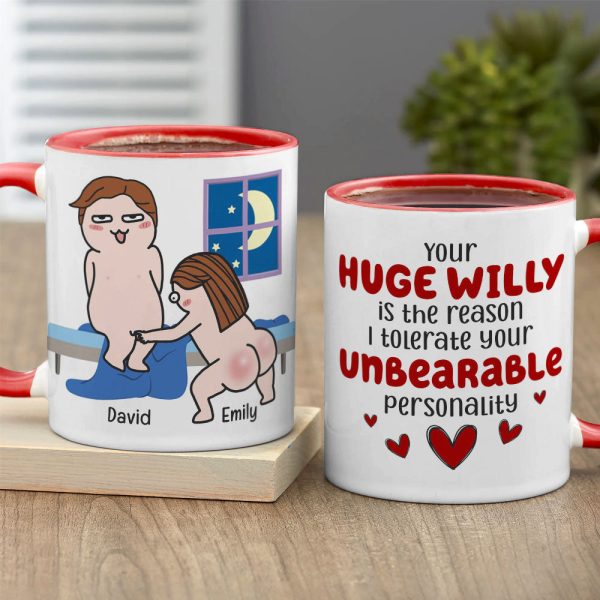 Reason I Tolerate Your Unbearable Personality, Personalized Coffee Mug, Funny Couple Coffee Mug, Gift For Husband