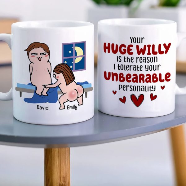 Reason I Tolerate Your Unbearable Personality, Personalized Coffee Mug, Funny Couple Coffee Mug, Gift For Husband