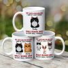 Reason I Wake Up Early Watercolor Cute Cats Personalized Mug