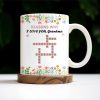 Reasons Why I Love You Grandma Cartoon Character Floral Mug - Personalized Custom Coffee Mug - GRM051_MG