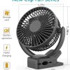 Rechargeable Desk Fan | Portable, Quiet, Clip-On For Home, Office, Outdoor