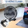 Rechargeable Desk Fan | Portable, Quiet, Clip-On For Home, Office, Outdoor