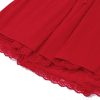 Red Corset Strap Frill Mini Dress Red Corset Strap Frill Mini Dress