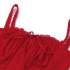 Red Corset Strap Frill Mini Dress Red Corset Strap Frill Mini Dress
