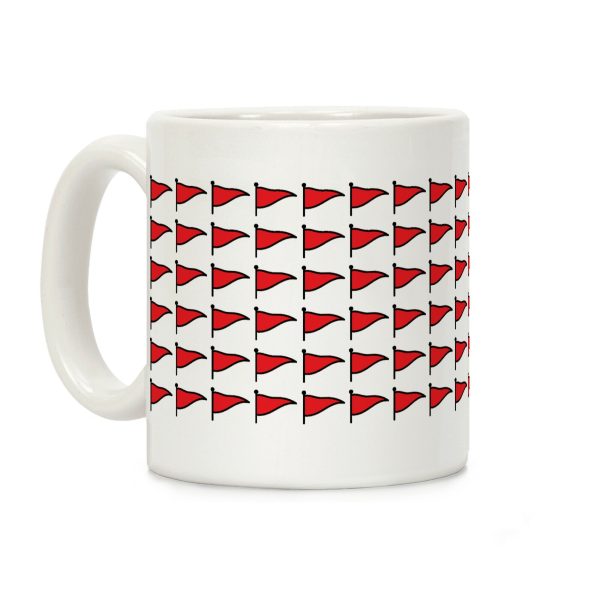 Red Flags Coffee Mug Red Flags Coffee Mug