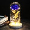 Red LED Rose in Glass Dome – Romantic Gift for Her