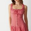 Red Plaid Maxi Dress Red Plaid Maxi Dress