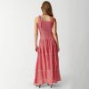 Red Plaid Maxi Dress Red Plaid Maxi Dress