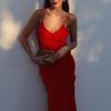 Red Ruffles Maxi Dress Red Ruffles Maxi Dress