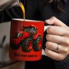 Red Tractor Custom Coffee Mug - Personalized Custom Coffee Mug - FAM336_MG