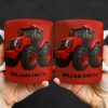 Red Tractor Custom Coffee Mug - Personalized Custom Coffee Mug - FAM336_MG