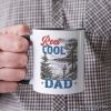 Reel Cool Dad Fishing Personalized Mug, Funny Vintage Fisherman Fatherhood Gift with Custom Name Reel Cool Dad Fishing Personalized Mug, Funny Vintage Fisherman Fatherhood Gift with Custom Name