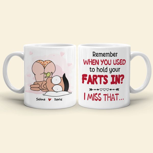 Remember When You Used To Hold Your Farts In, Personalized Coffee Mug, Funny Couple Mug, Couple Gift Remember When You Used To Hold Your Farts In, Personalized Coffee Mug, Funny Couple Mug, Couple Gift